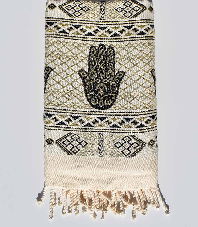 Fouta khomsa noire Fouta Tunisia - 1