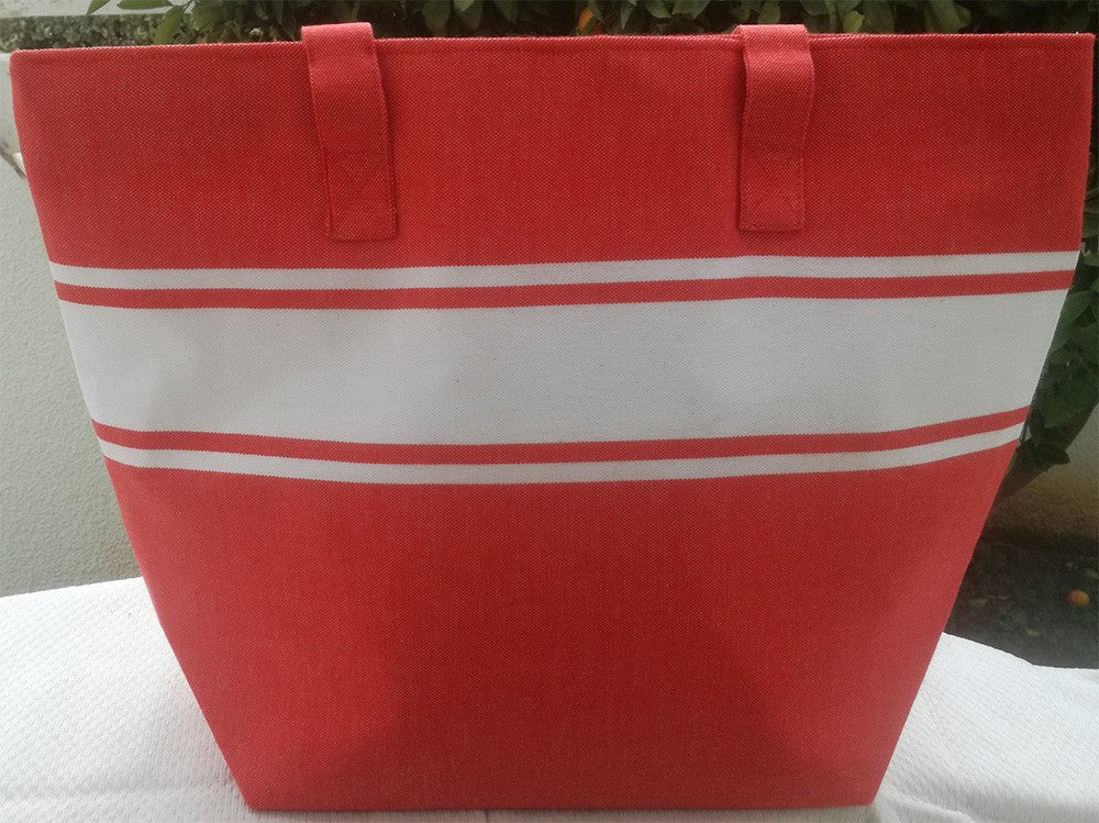 Sac de plage fouta rouge Fouta Tunisia - 3