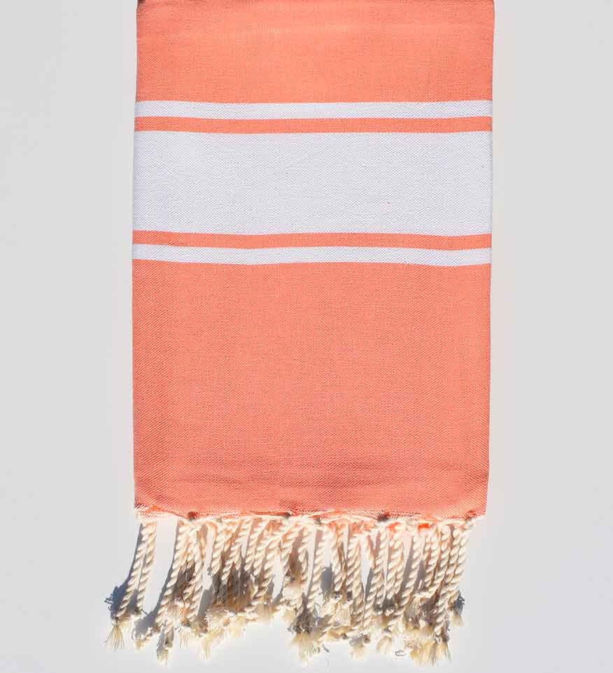 Fouta Plate rose saumon Fouta Tunisia - 1