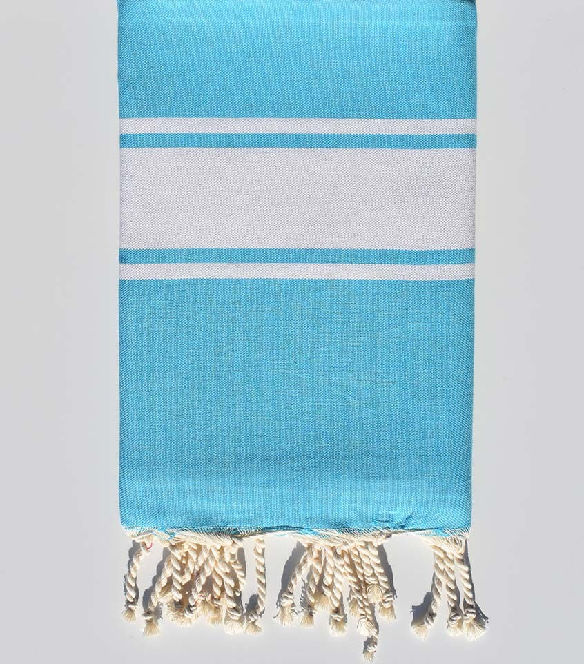 Fouta Plate bleu céleste Fouta Tunisia - 2