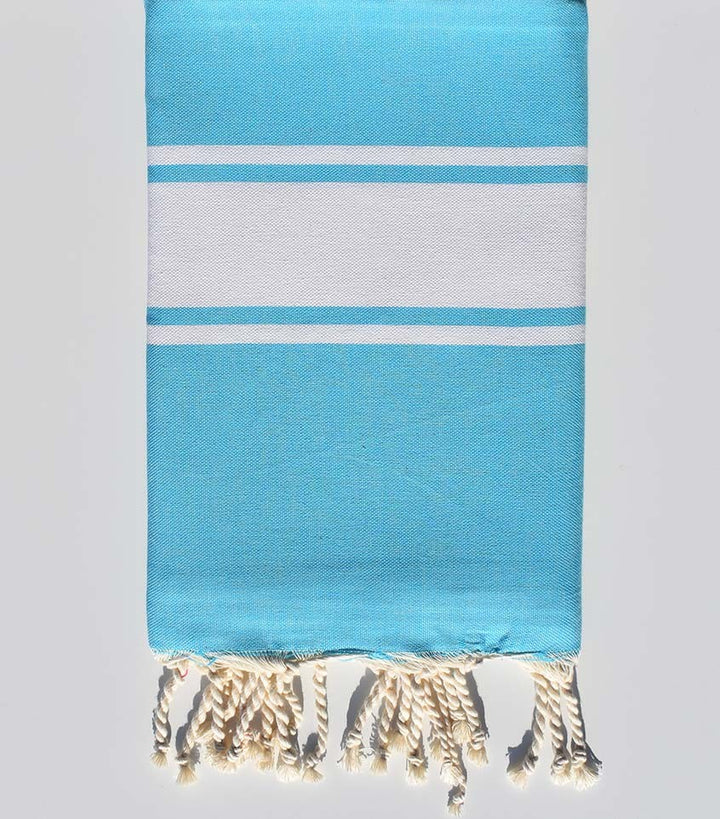 Fouta Plate bleu céleste Fouta Tunisia - 2