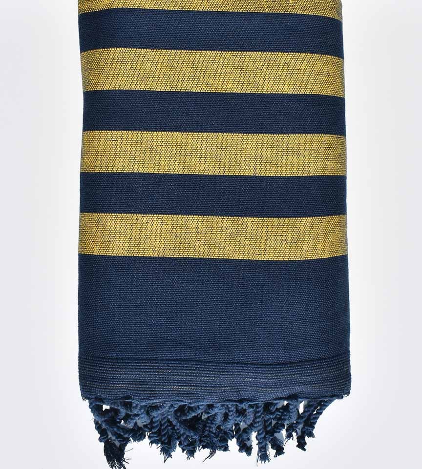 Éponge bleu nuit et jaune  - 1