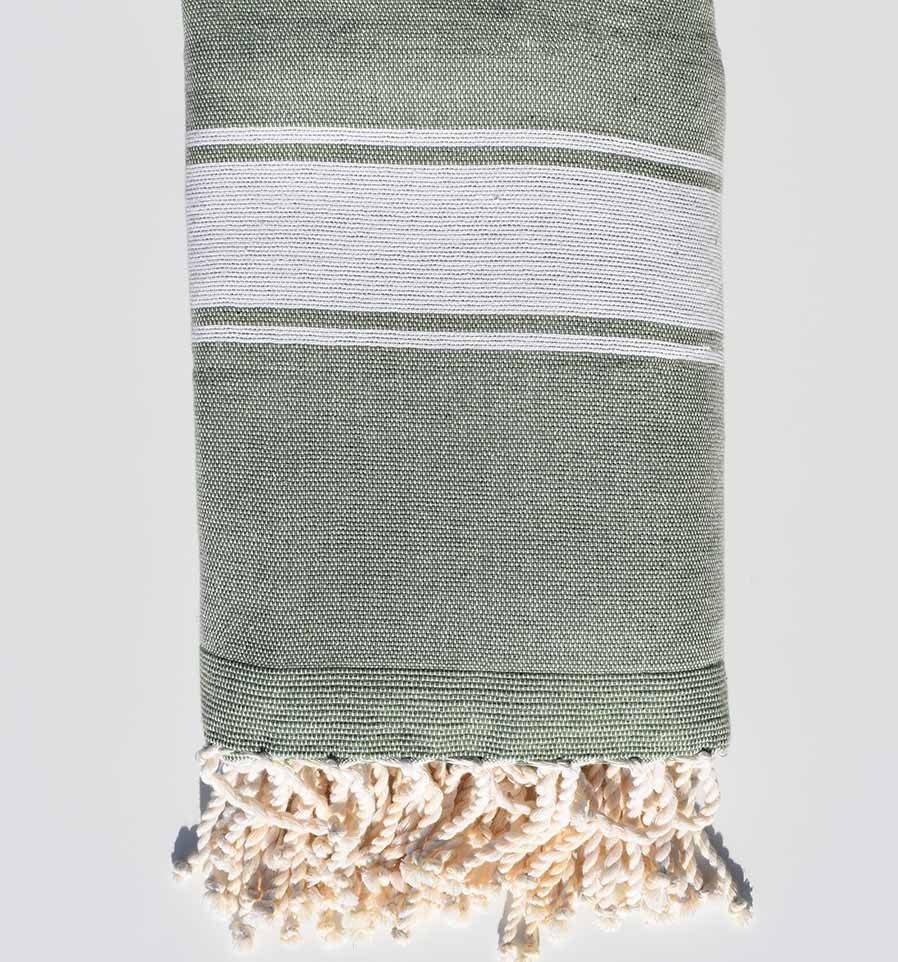 Fouta éponge vert pale Fouta Tunisia - 1