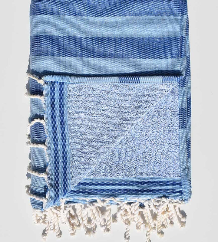 éponge couleur bleu clair et bleu  - 2