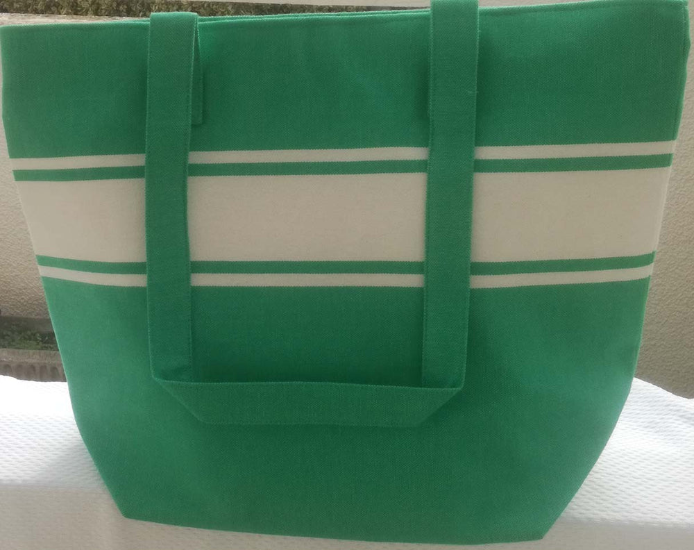 Sac de plage vert clair Fouta Tunisia - 1