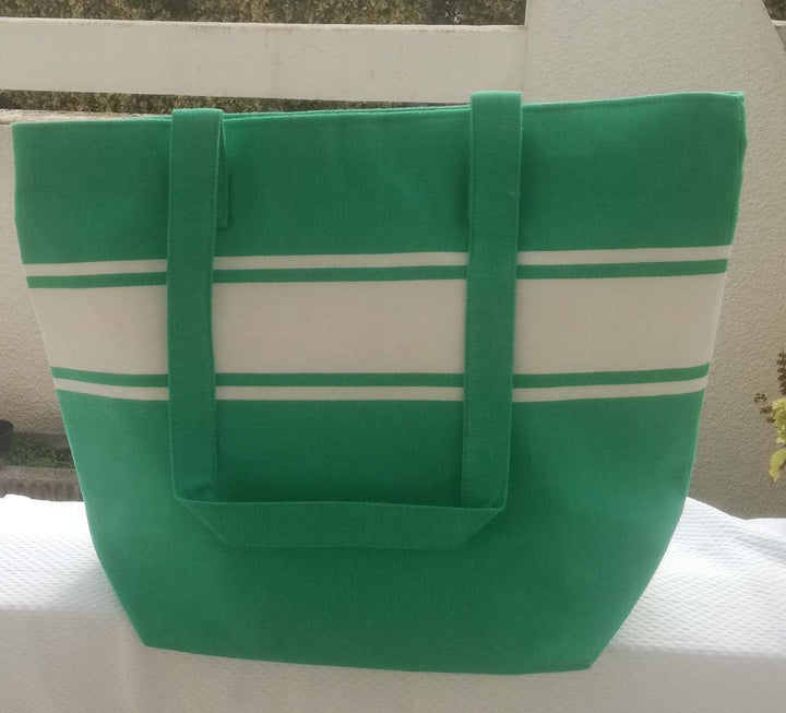 Sac de plage vert clair Fouta Tunisia - 2