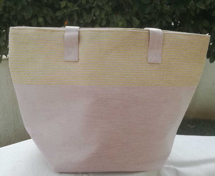 Sac couleur glycine clair avec lurex Fouta Tunisia - 2