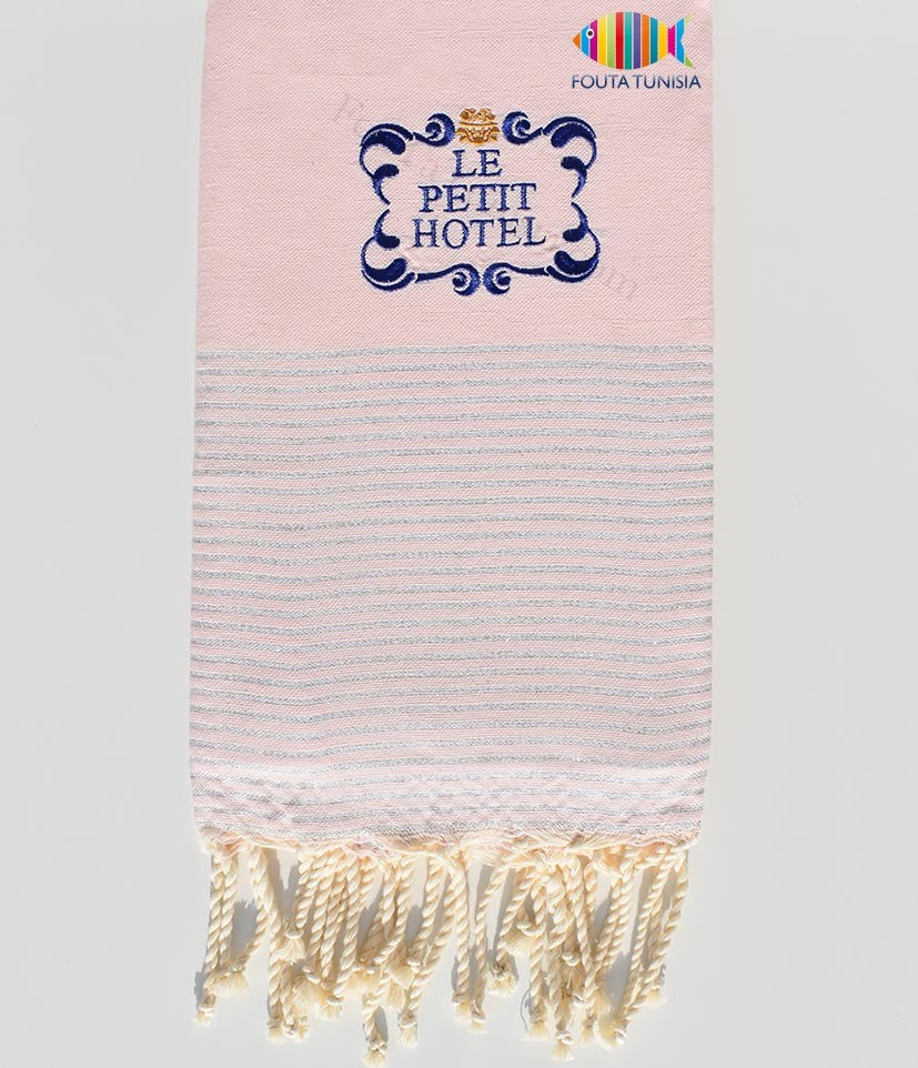 Serviette de plage personnalisée le petit hotel Fouta Tunisia - 3