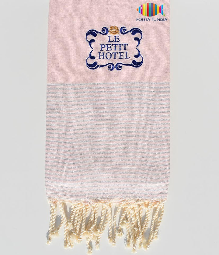 Serviette de plage personnalisée le petit hotel Fouta Tunisia - 3