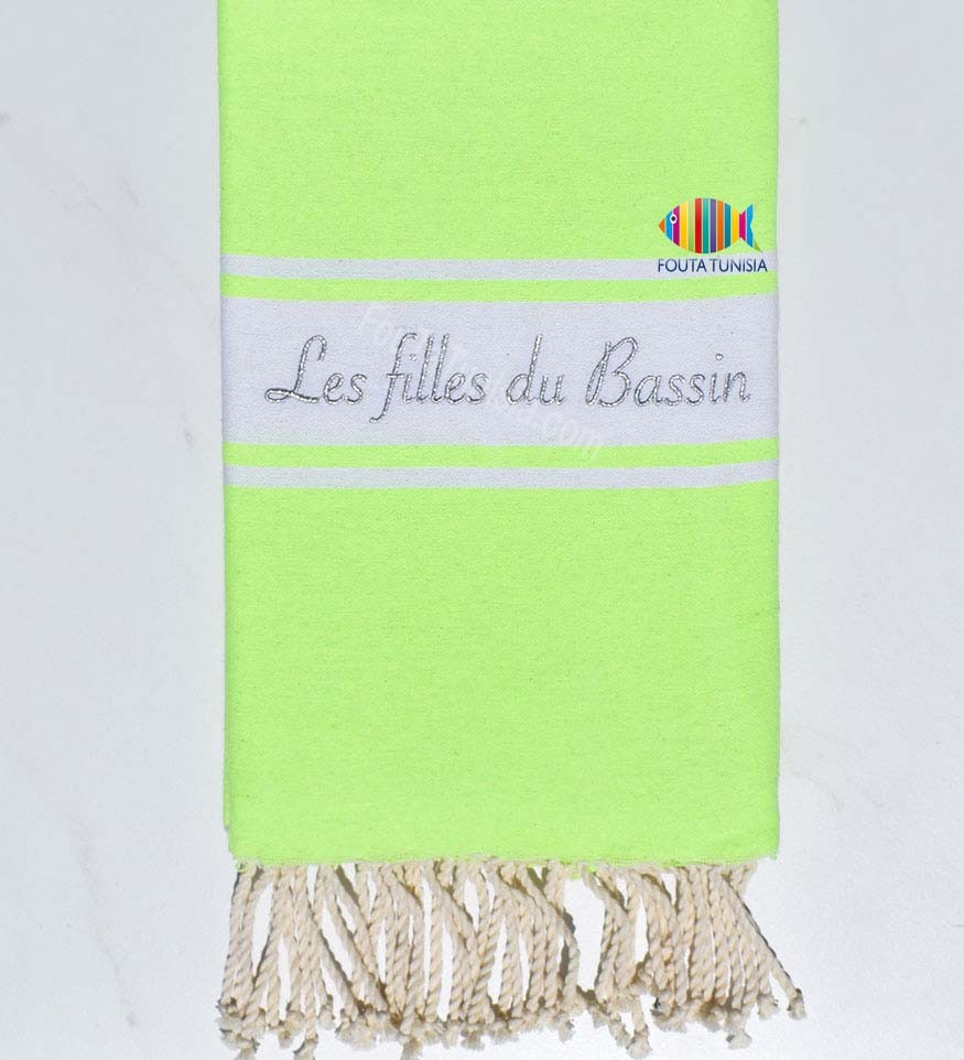 Serviette de plage brodée les filles du bassin Fouta Tunisia - 2