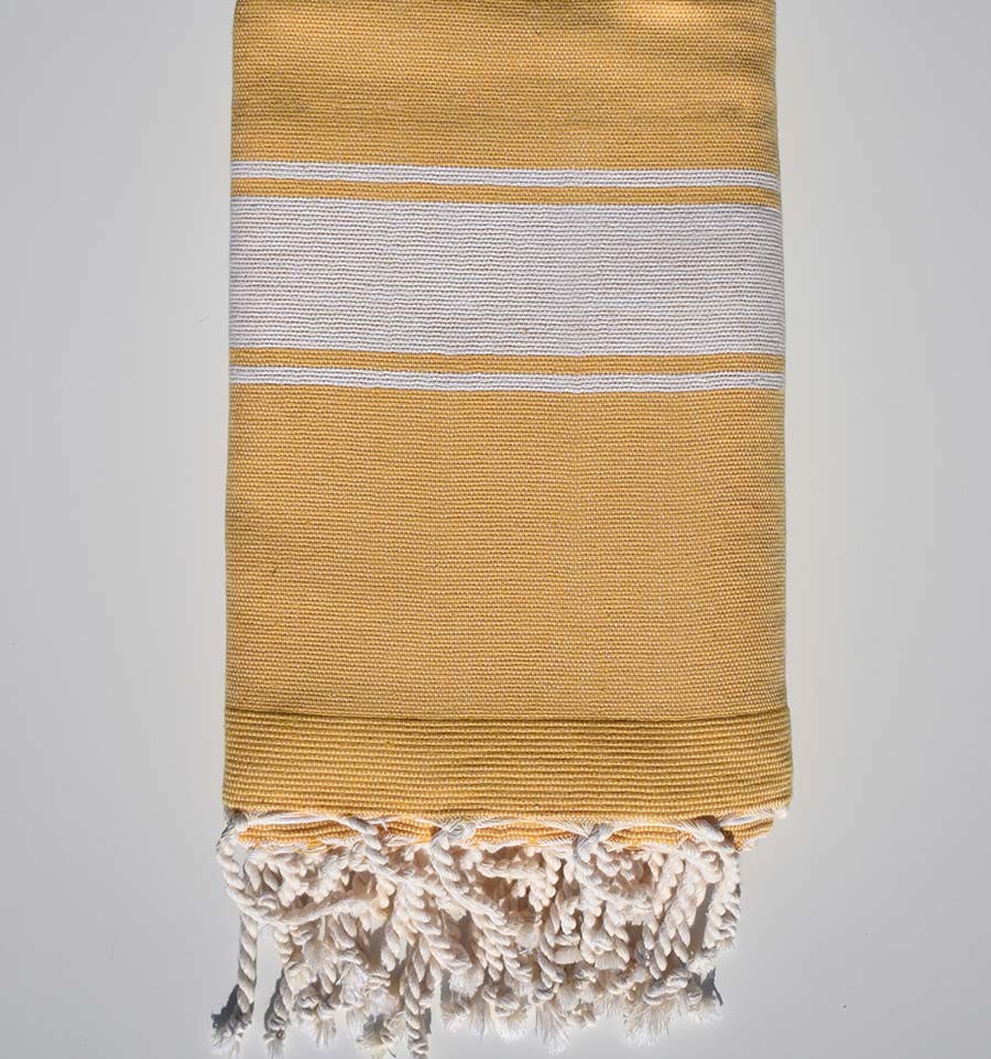 Fouta éponge jaune aurore Fouta Tunisia - 4