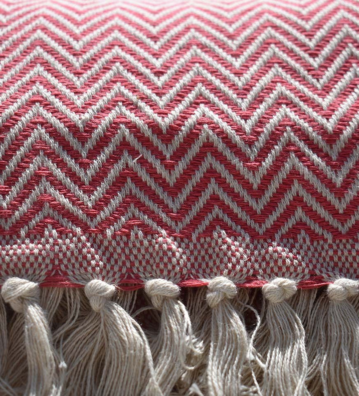 Plaid rose bonbon Fouta Tunisia - 2