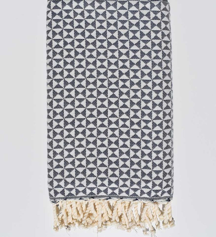 Fouta papillon bleu barbeau foncé Fouta Tunisia - 2