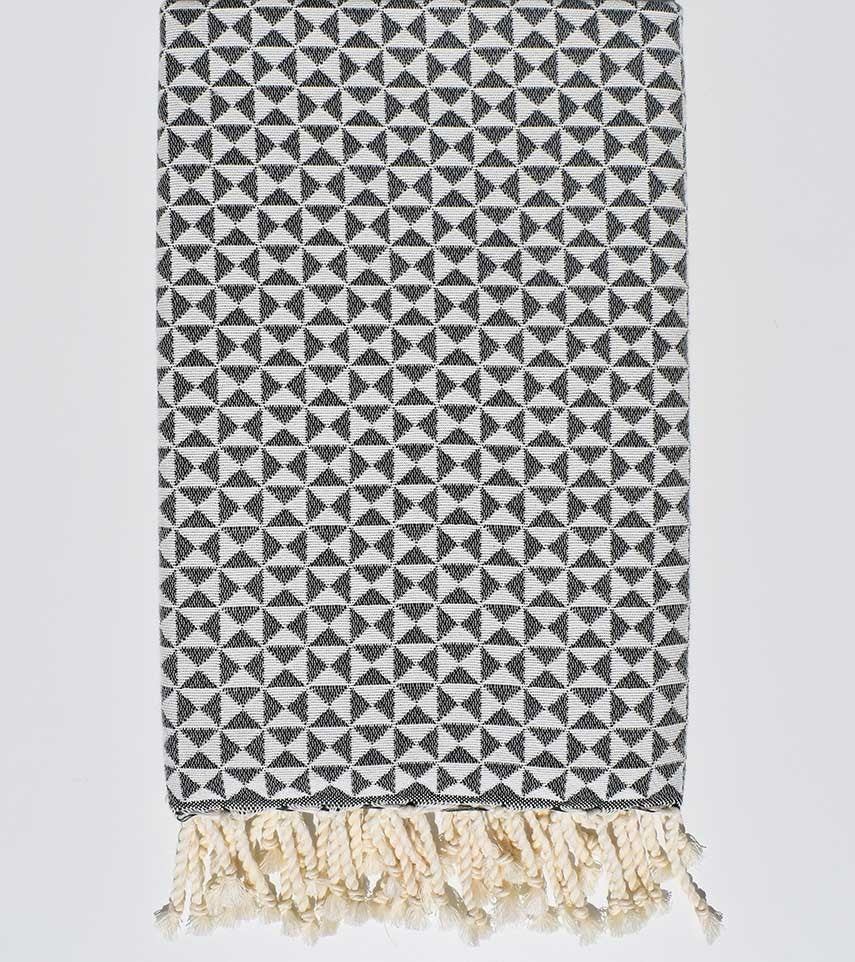 serviette de plage papillon vert foncé Fouta Tunisia - 1